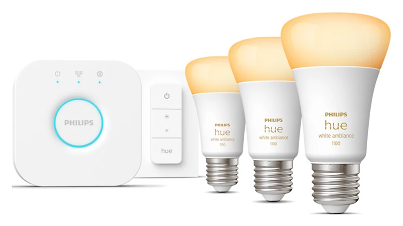 You Recently Viewed Philips Hue 929002468403 Starter kit: 3 E27 smart bulbs (1100) + dimmer switch Image