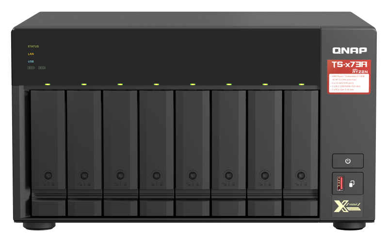 You Recently Viewed QNAP TS-873A NAS Tower Ethernet LAN Black V1500B  Image
