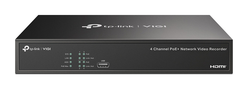 You Recently Viewed TP-Link VIGI NVR1004H-4P 4 Channel PoE+ Network Video Recorder Image