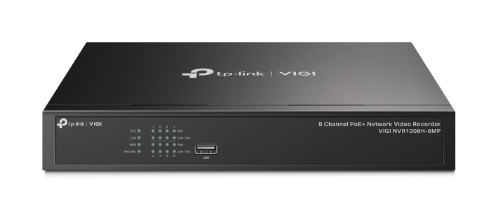 You Recently Viewed TP-Link VIGI NVR1008H-8MP VIGI 8 Channel PoE+ Network Video Recorder Image