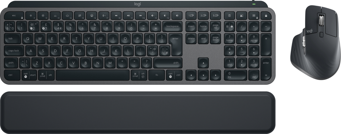 You Recently Viewed Logitech 920-011613 MX Keys S Combo, MX Master 3S, MX Keys S and MX Palm Rest, Graphite Image