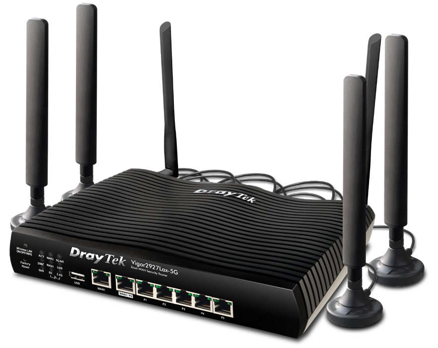 You Recently Viewed DrayTek V2927LAX-K 5G Dual Ethernet Gigabit WAN WiFi 6 Router Image