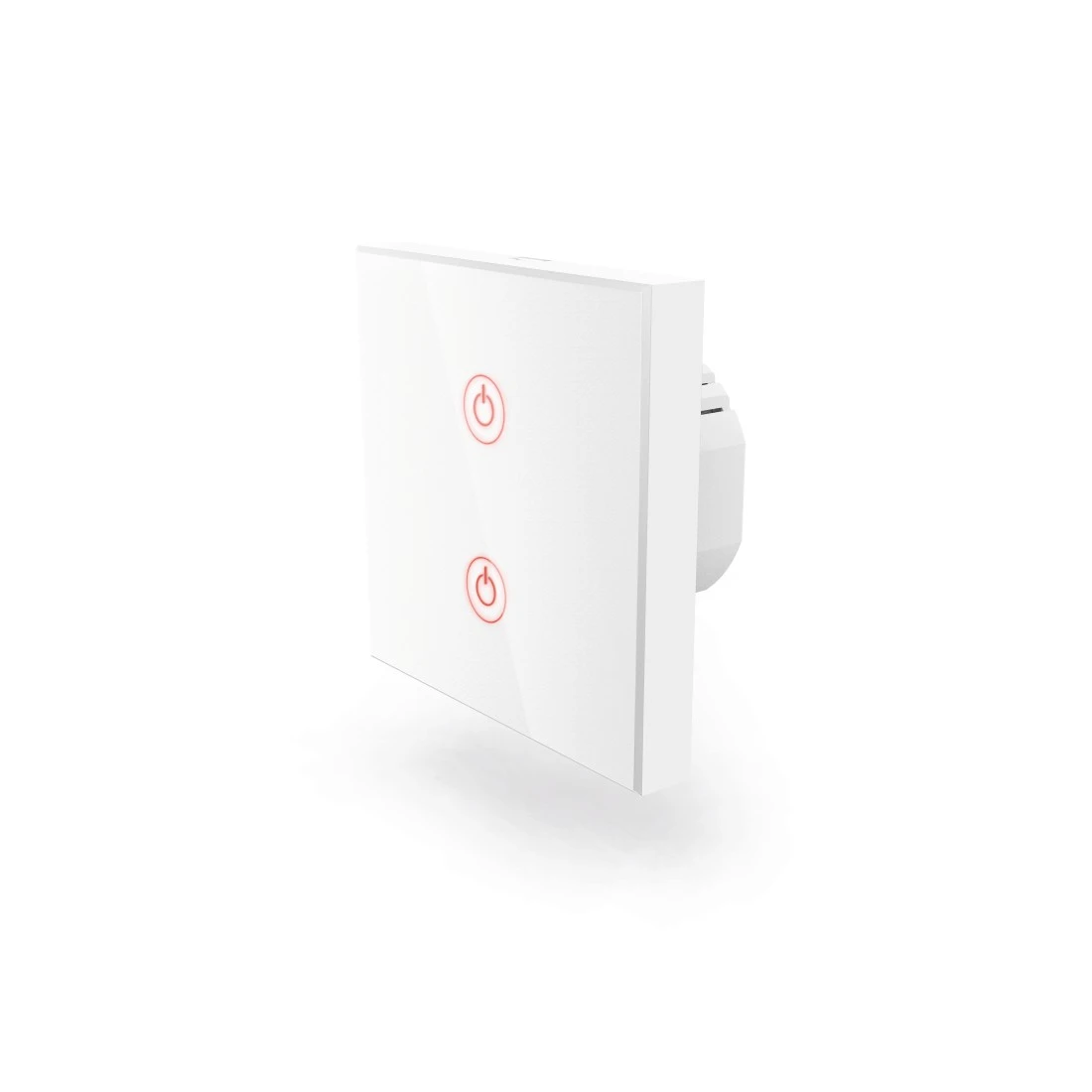 Hama 00176551 WiFi Touch Wall Switch, Flush-mounted, white