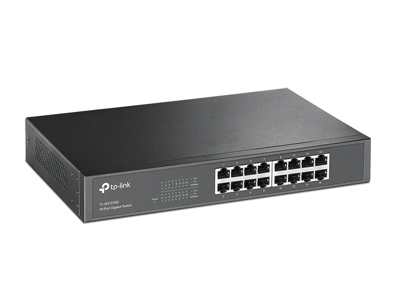 You Recently Viewed TP-Link TL-SG1016D 16-Port Gigabit Unmanaged Network Switch Image