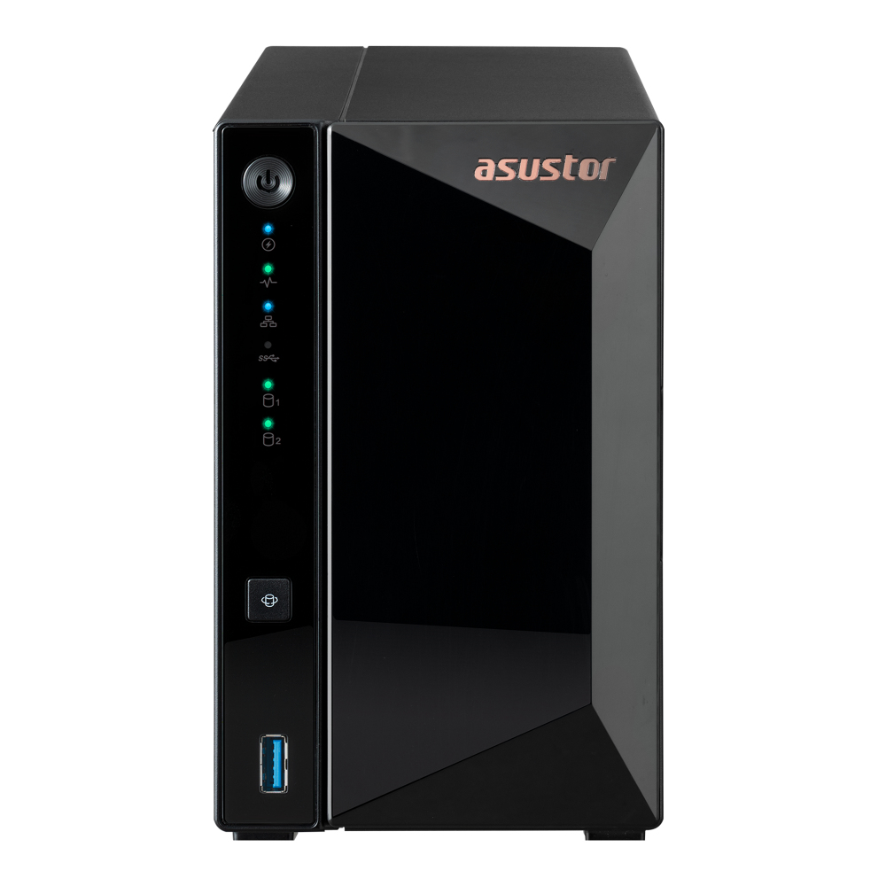 Asustor AS3302T 2 bay NAS, Realtek RTD1296, Quad-Core, 2GB, 2.5GbE x1, USB3.2 Gen1 x3