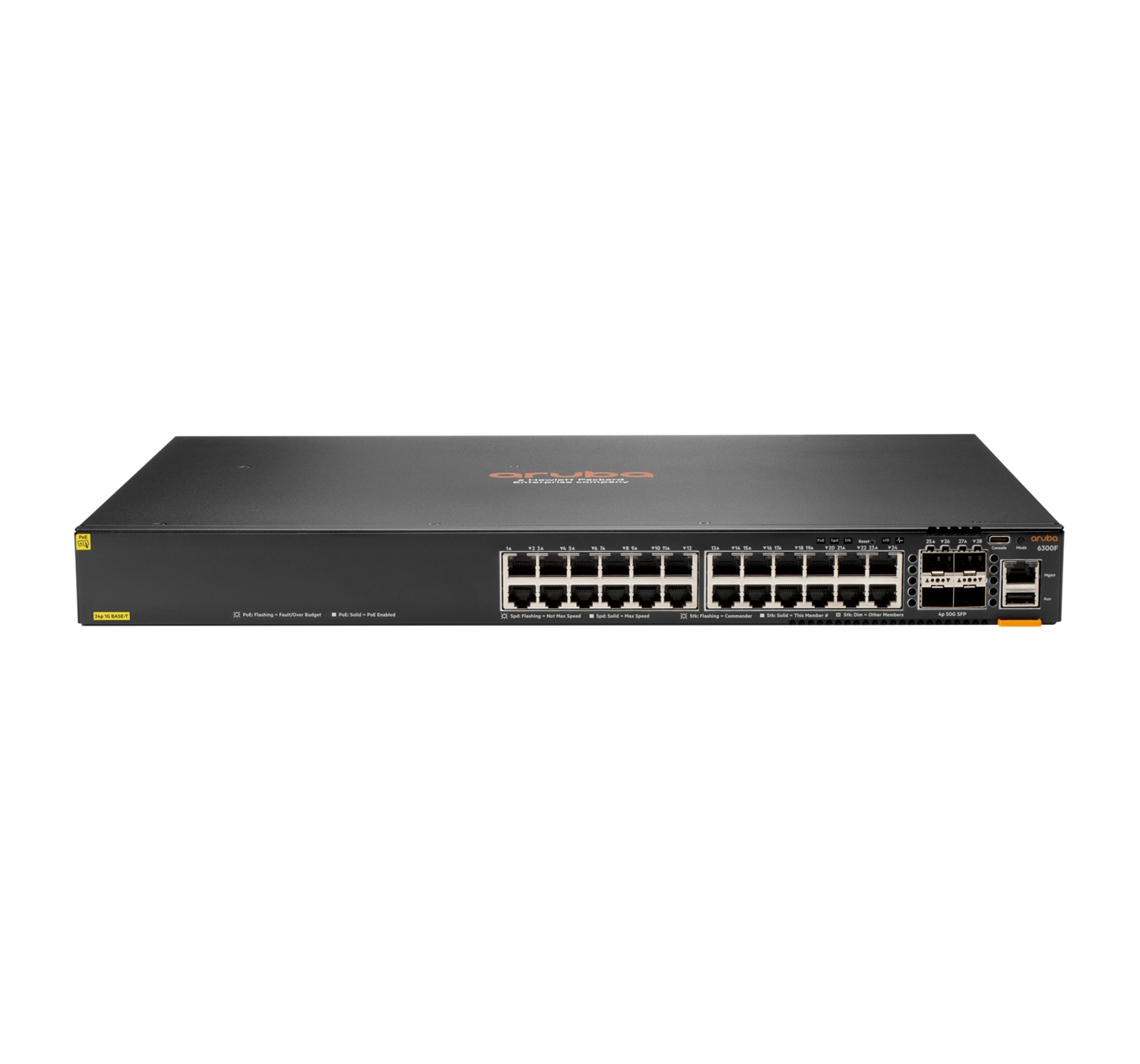 You Recently Viewed HPE Aruba JL666A CX 6300F 24 Ports Manageable Ethernet Switch 3 Layer Supported - Modular Image