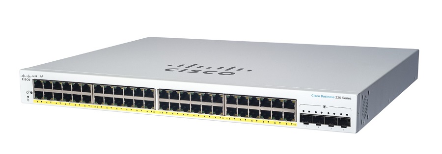 Cisco Business 220 CBS220-48P-4G 48 Ports PoE Gigabit Smart Switch