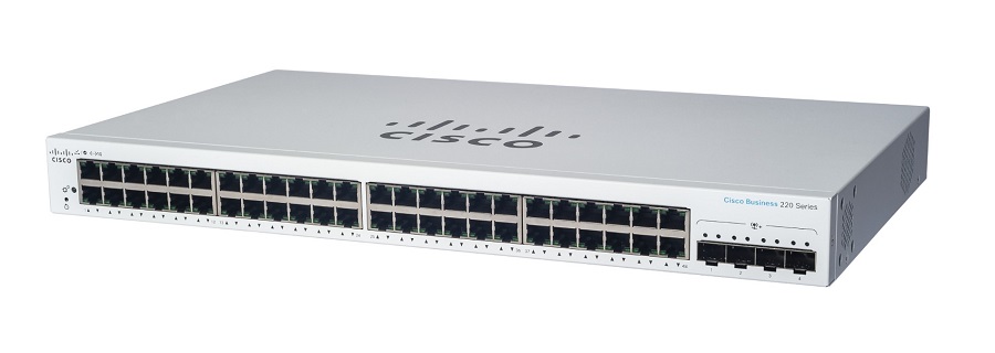 Cisco Business 220 CBS220-48FP-4X 48 Ports Layer 2 PoE Switch - 740 W PoE Budget
