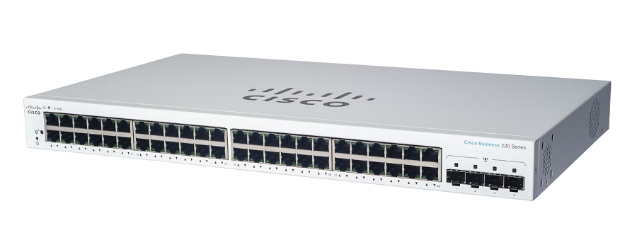 Cisco Business 220 CBS220-48P-4X 48 Ports Layer 2 PoE Switch - 382 W PoE Budget