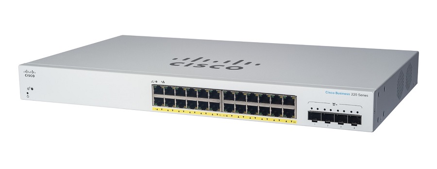Cisco Business 220 CBS220-24FP-4X 24 Ports Layer 2 PoE Switch - 382 W PoE Budget