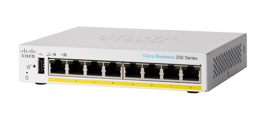 You Recently Viewed Cisco Business 250 CBS250-8PP-D 8 Ports Layer 3 PoE Desktop Switch Image