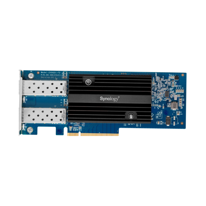 You Recently Viewed Synology E10G21-F2 Dual-port 10GbE SFP+ add-in card for Synology servers Image