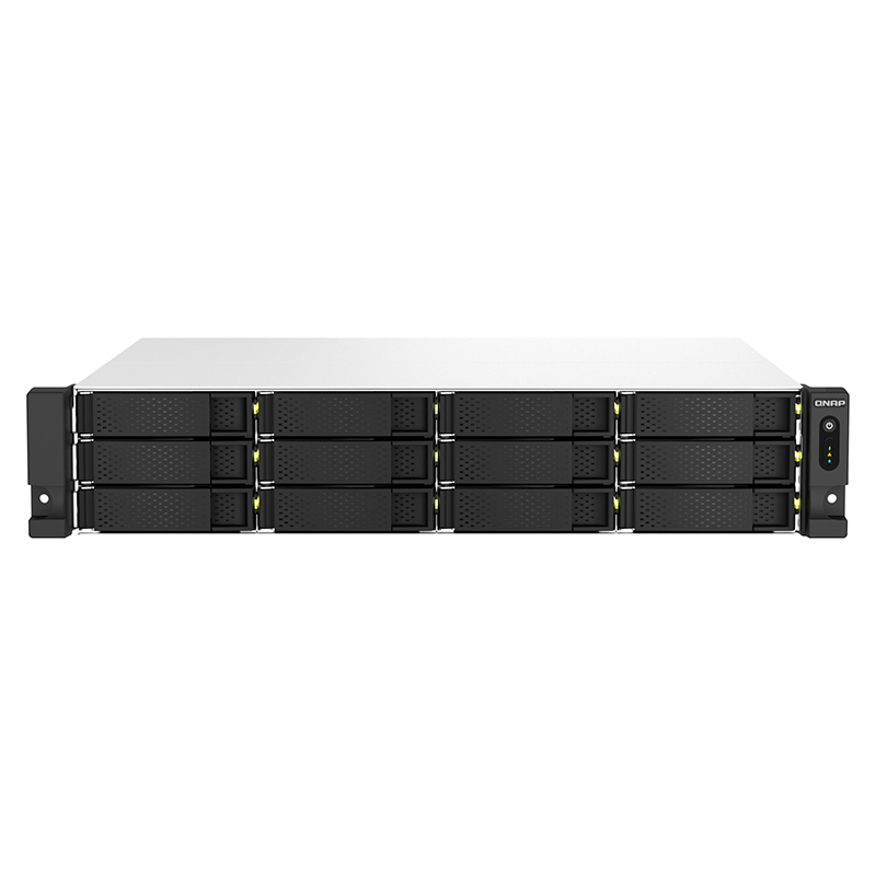 You Recently Viewed QNAP TS-1264U-RP-8G 4-core 2.9 GHz 8GB RAM 2U Rackmount 12 Bay NAS Image