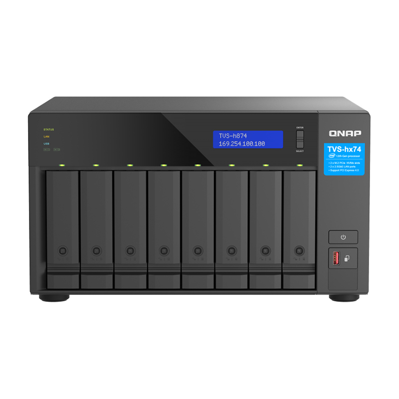 You Recently Viewed QNAP TVS-h874-i5-32G 6-core 4.4 GHz 32GB 8 Bay Desktop NAS Image