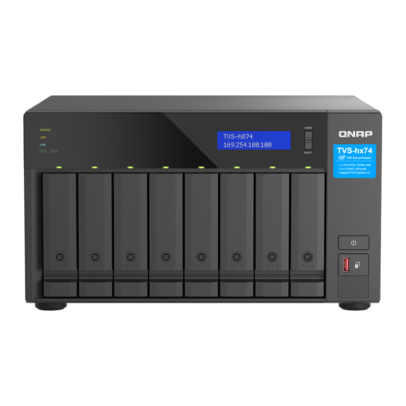You Recently Viewed QNAP TVS-h874-i7-32G 12-core 32 GB 8 Bay Desktop NAS Image