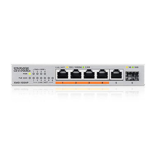 You Recently Viewed Zyxel XMG-105HP 5-Port Unmanaged 2.5GbE PoE++ Access Switch Image