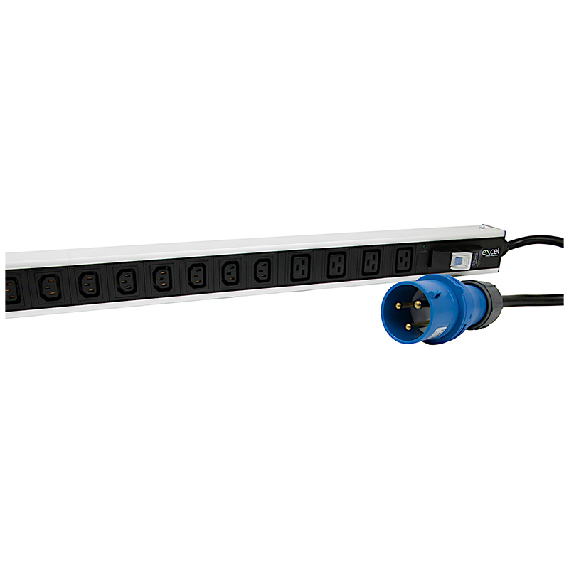 You Recently Viewed Excel Vert C13, C19 Socket Passive 16A IEC 60309 Plug PDU Image