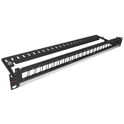 You Recently Viewed Molex 24 Port Keystone Patch Panel 19inch 1U Unloaded - Black Image