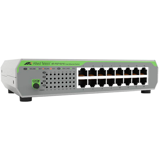 You Recently Viewed Allied Telesis AT-FS710/16-30 16 Port mountable unmanaged Switch with internal PSU Image