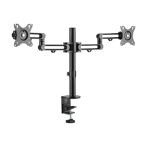 Eaton DDR1327SDFC-1 Dual-Monitor Flex-Arm Desktop Clamp for 13 to 27 Inch Displays