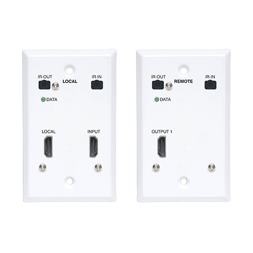 You Recently Viewed Eaton B127A-1A1-FHFH HDMI over Cat6 Extender Kit, Wallplate, 4K 60Hz, 4:4:4, IR, 230 ft. Image