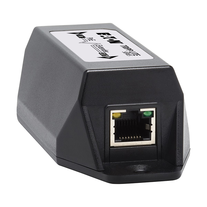 Eaton NPOE-EXT-1G30 1-Port Gigabit Ethernet PoE+ Extender/Repeater-Cat5e/6/6a, 30W, 328 ft.