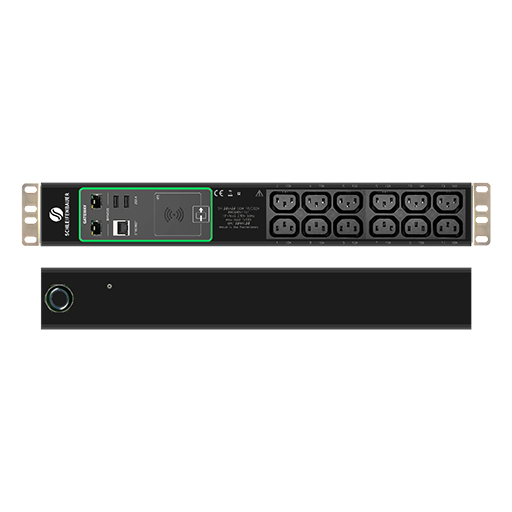 Schleifenbauer GM 99CBHIN1101 METERED Horizontal PDU 5.0 GATEWAY, 16A, 12 outlets
