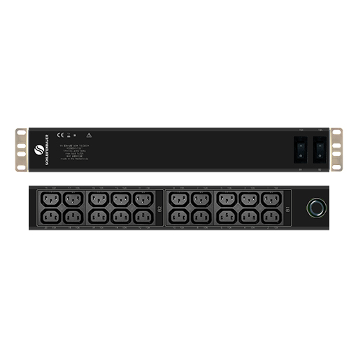 Schleifenbauer 4CDBDNN1321 Double Horizontal PDU 32A, 20 outlets