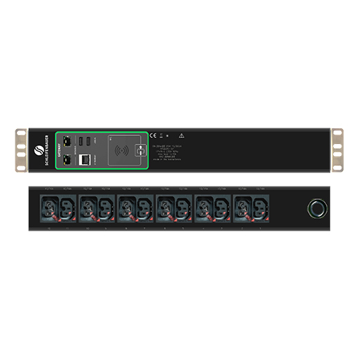 Schleifenbauer GM 1FE2DIS1101 Switched Double Horizontal PDU 5.0 Gateway, 16A, 12 outlets