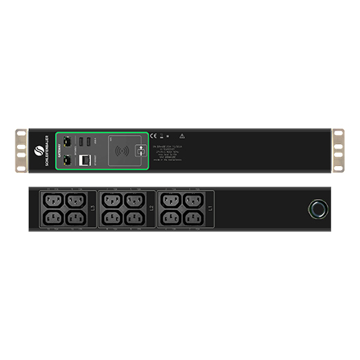 Schleifenbauer GM 017EDIS3101 Switched Double Horizontal PDU 5.0 Gateway, 16A, 12 outlets