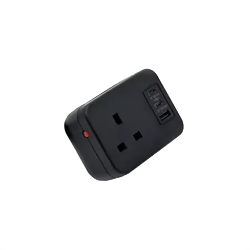 Datacel Black socket with re-settable thermal fuse