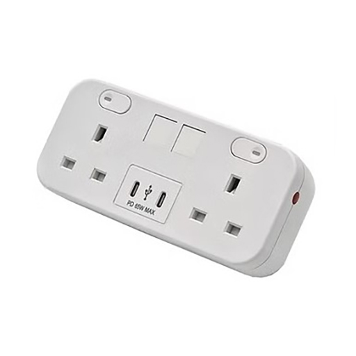 You Recently Viewed Datacel White 2-way desktop charger with re-settable 3.15A fuses, 65W Image