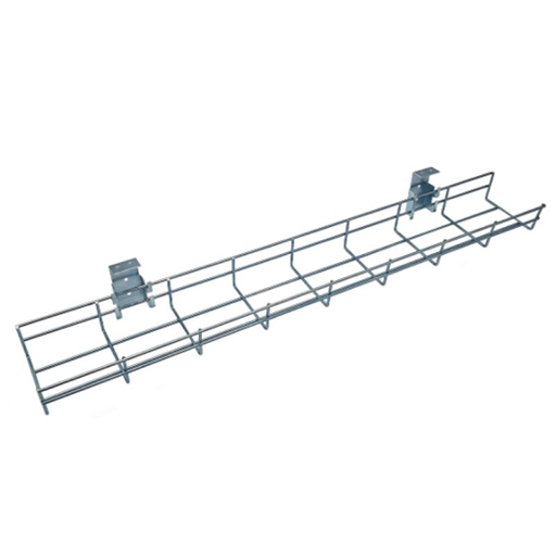 Datacel 800mm Cable Tray, c/w pair of modesty panel / under desk brackets
