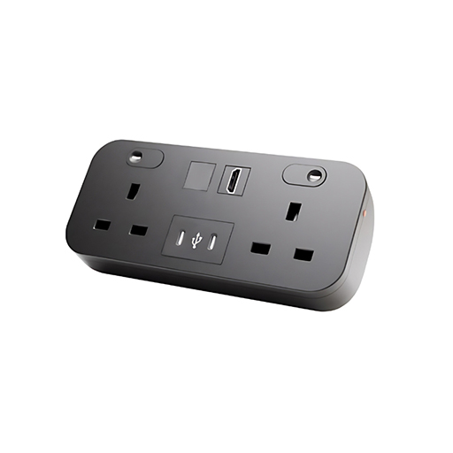 You Recently Viewed Datacel Black desktop Charger with re-settable 3.15A fuses, 1x HDMI coupler, 65W Image
