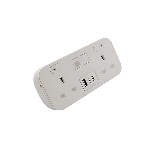 You Recently Viewed Datacel ICON.W-D6 White desktop with re-settable 3.15A fuses, 1x Cat 6A coupler Image