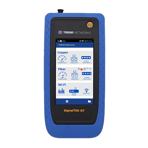 You Recently Viewed TREND Networks R166001 SignalTEK QT Pro 10G - Copper, Fibre, Wi-Fi Tester Image