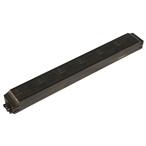 Datacel P-PACK 6G 6x individually 3.15A fused sockets Under Desk Modular Power Unit