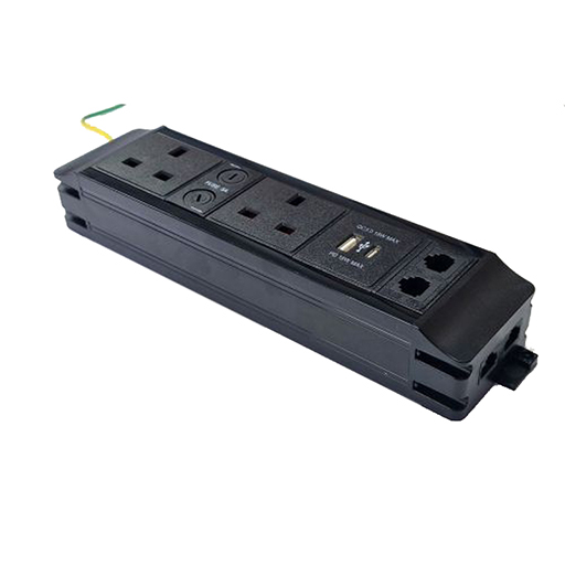 You Recently Viewed Datacel P-PACK 2/2DCU 2x Ind. fused 5A sockets Under Desk Power Unit Image