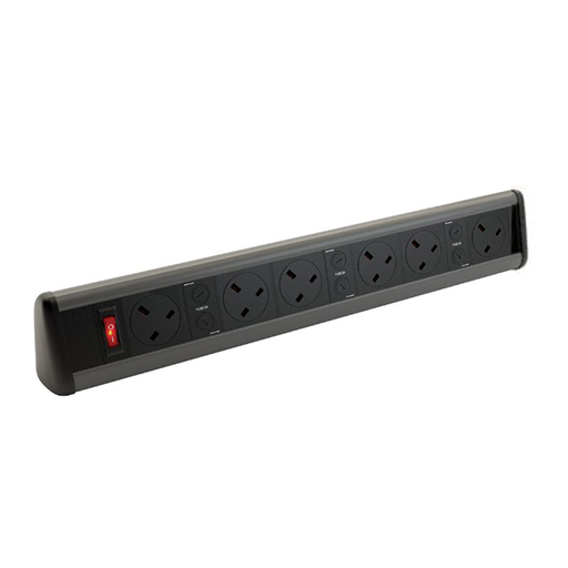 You Recently Viewed Datacel Black/Grey 6x individually fused power, master switch Image