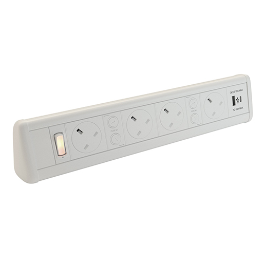 You Recently Viewed Datacel White 4x individually fused power, USB type A&C charger, MS Image