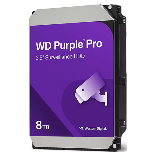 Western Digital WD8002PURP Purple Pro Smart Video Hard Drive - 8 TB