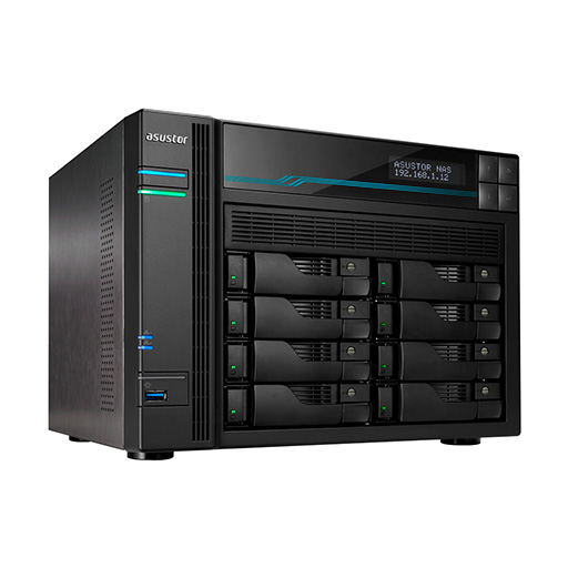 Asustor AS6508T NAS/storage server Ethernet LAN Tower Black