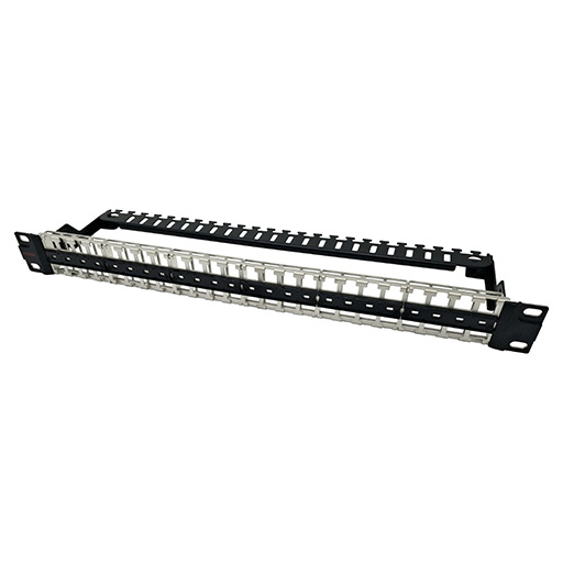 Molex PID-00294 PowerCat High Density 1U 48 Port Unloaded Compact Keystone Patch Panel
