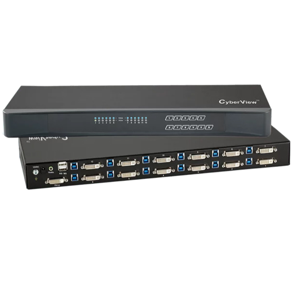 Cyberview CV-1201D 12 Port USB DVI KVM Switch