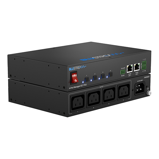 Blustream PWR4IEC 4-port Managed IEC PDU