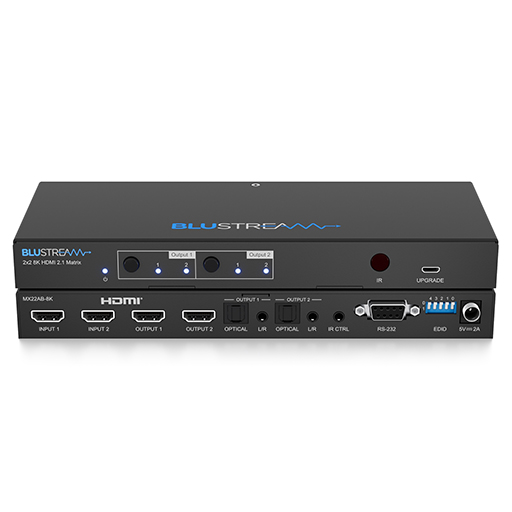 You Recently Viewed Blustream MX22AB-8K 2x2 8K HDMI 2.1 HDCP 2.3 Matrix  Image