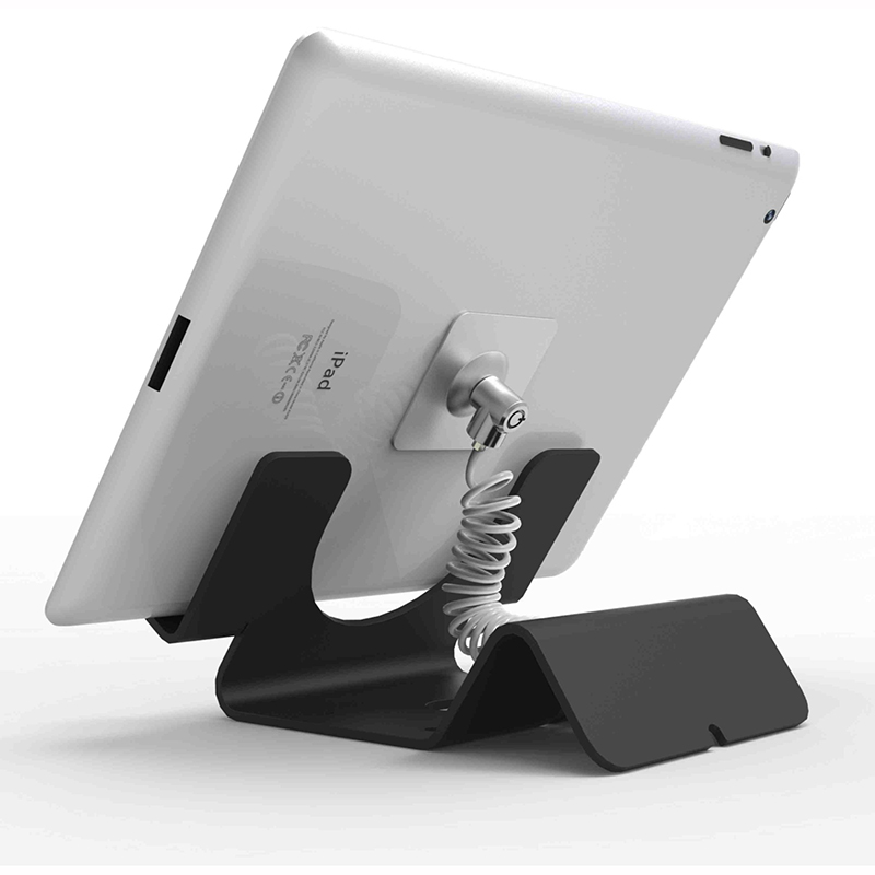 Compulocks CL12CUTHBB Compulocks Universal Tablet Holder Black with Coiled Cable Lock Bk