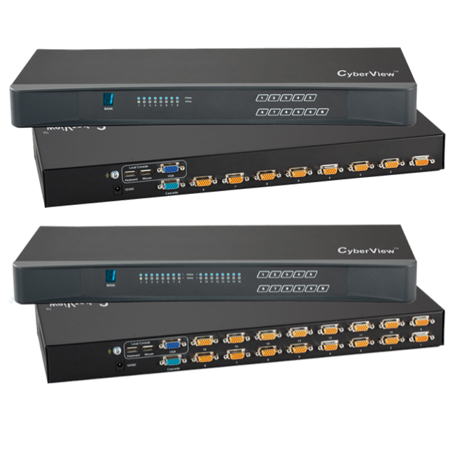 Austin Hughes AHCV-S801/S1601 8/16 Port Combo KVM Switch for VGA