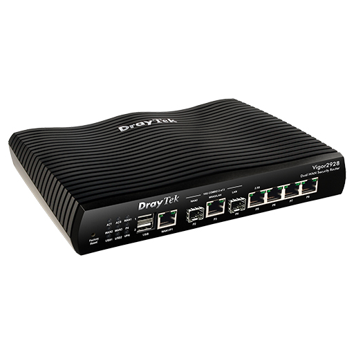 DrayTek V2928-K  Vigor 2928 Multi-Gigabit Multi-WAN Wired FTTP Firewall VPN Router