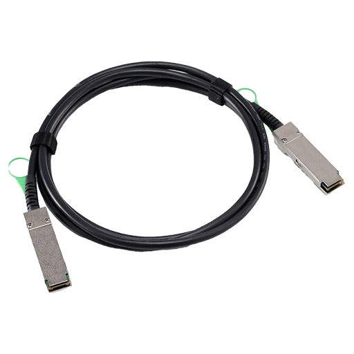 PlusOptic DACQSFP-1M-PLU, compatible DAC, QSFP+ to QSFP+, 40G, 1M, Twinax Cable.